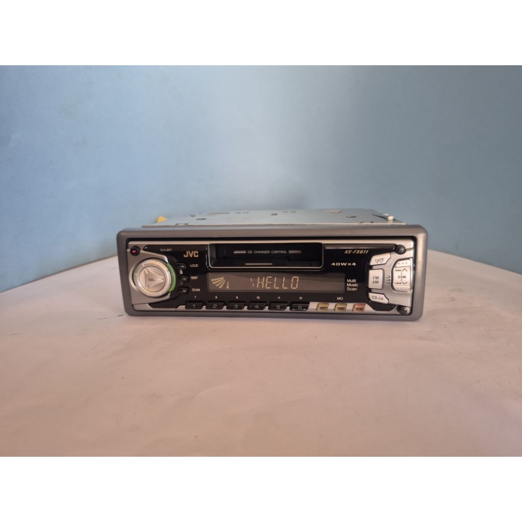 head unit single din jvc tape jadul kondisi like new