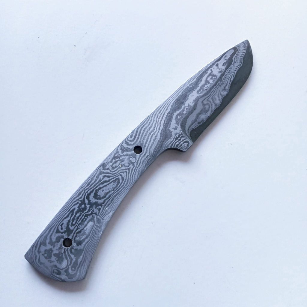 Blank Pisau Bushcraft Pamor Damskus / Balikmipih
