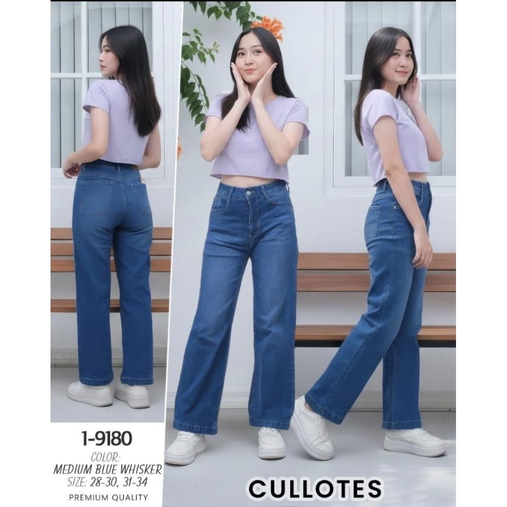 FELINO KULOT PANJANG KANCING SATU MEDIUM  BLUE WHISKER