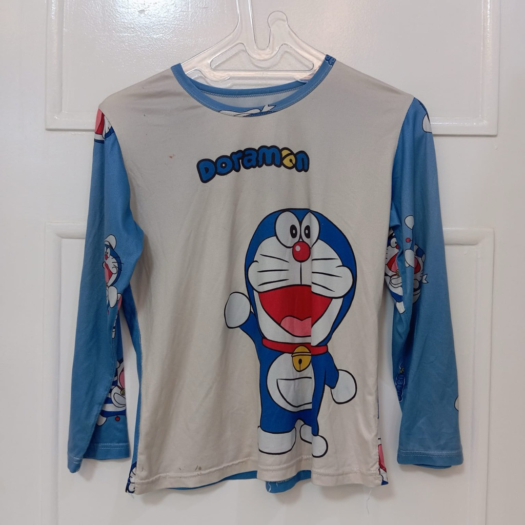 Setelan baju tidur doraemon piyama panjang doraemon baju tidur anak doraemon