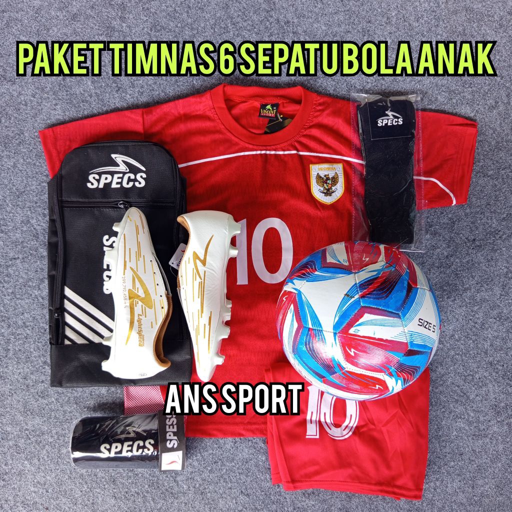 Sepatu Bola Anak Specs Lighspeed Grade Original Bisa COD, Paket Sepatu Bola Anak SD SMP Specs Terbar