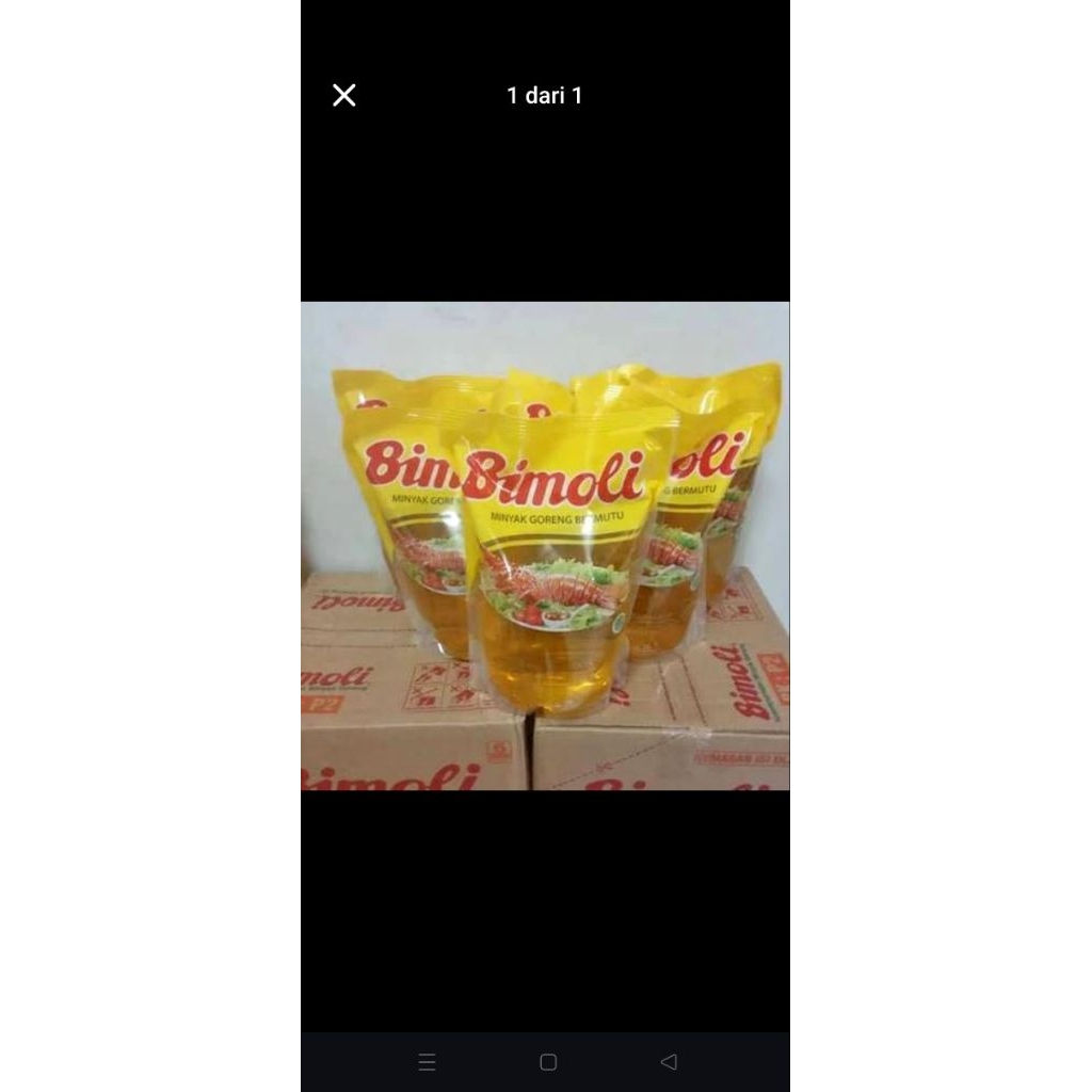 1 dus BIMOLI 2 liter isi 6 pcs