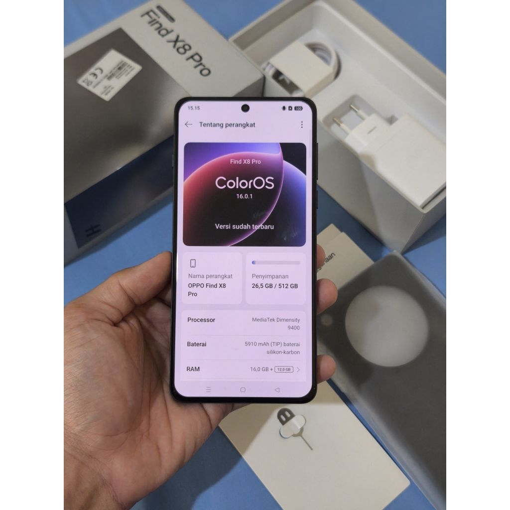 Find X8 Pro 16/512GB OPPO Indonesia HP Seken Second Bekas Android Flagship