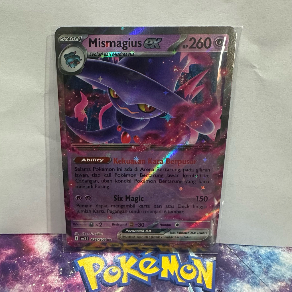 Kartu Pokemon TCG - Mismagius EX RR MA2