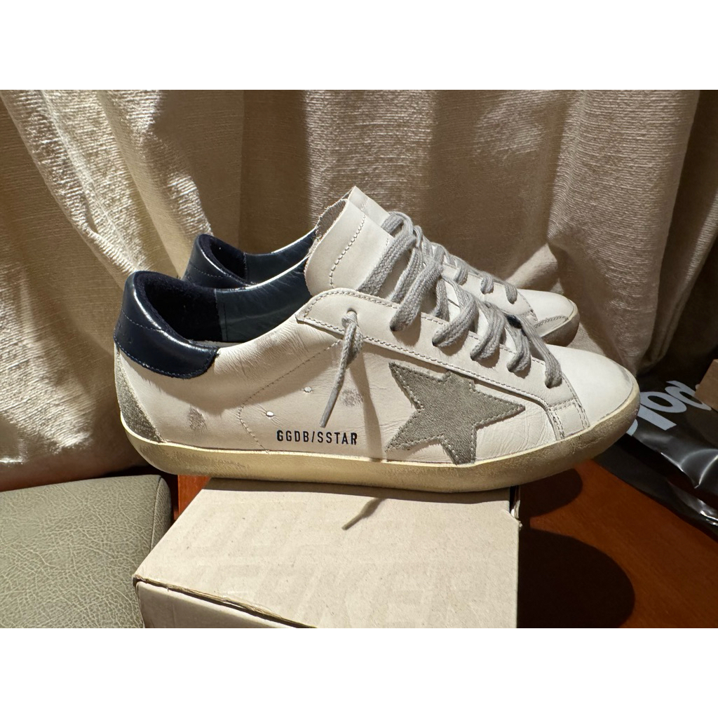 Golden Goose Superstar Navy Size 38 LIKE NEW