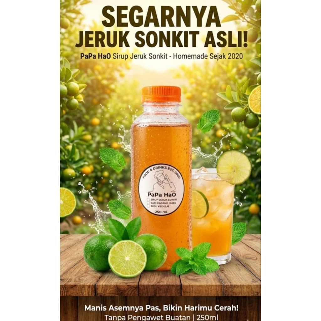 Sirup Jeruk Son Kit/Sirup Kalamansi/Sirup Lemon Cui/Sirup Kunci/Sirup Kasturi
