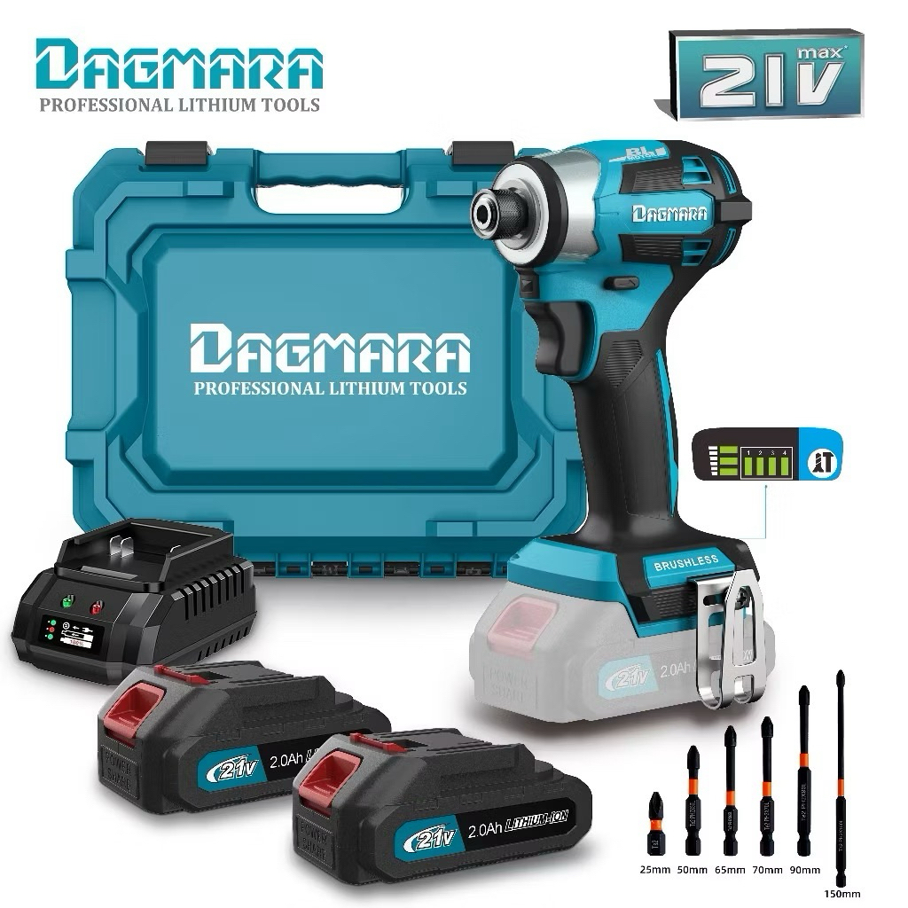 DAGMARA TD173 Bor Brushless Cordless Impact Driver Kit Bor baterai tanpa kabel LXT Lithium-Ion