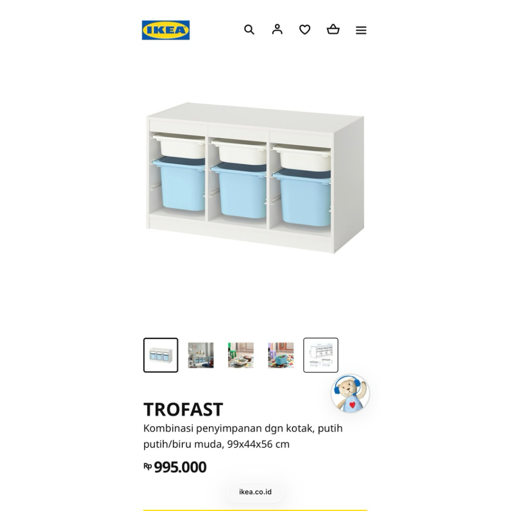 Prelove rak mainan anak IKEA TROFAST