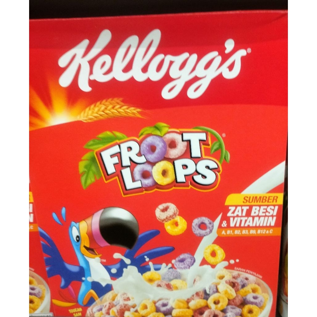 Kellogg’s Froot Loops 150g - Sereal Berwarna Ceria, Rasa Segar, Halal