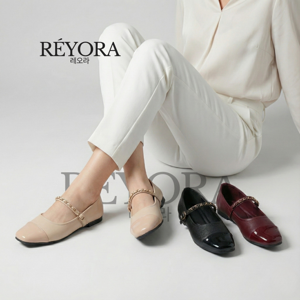 Reyora Flat Shoes Wanita Korea Olivia