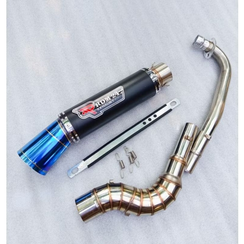 RDM24 exhaust Pipe 51mm canister conical open specs exhaust pipe for Wave 125 Xrm 110/125 Wave 100/1