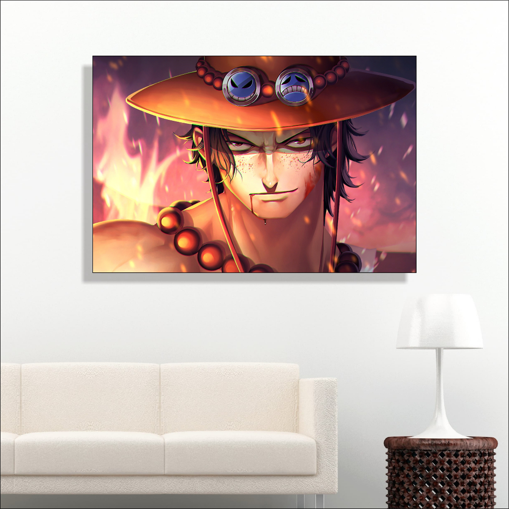Ace Poster Anime One Piece Hiasan Dinding Keren Terkini Ukuran Besar