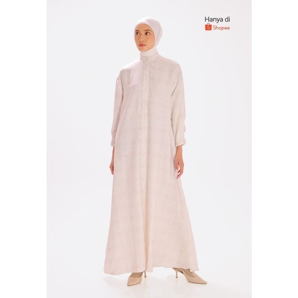 Gamis Dress Ria Miranda New Size S/M Putih White RM sale