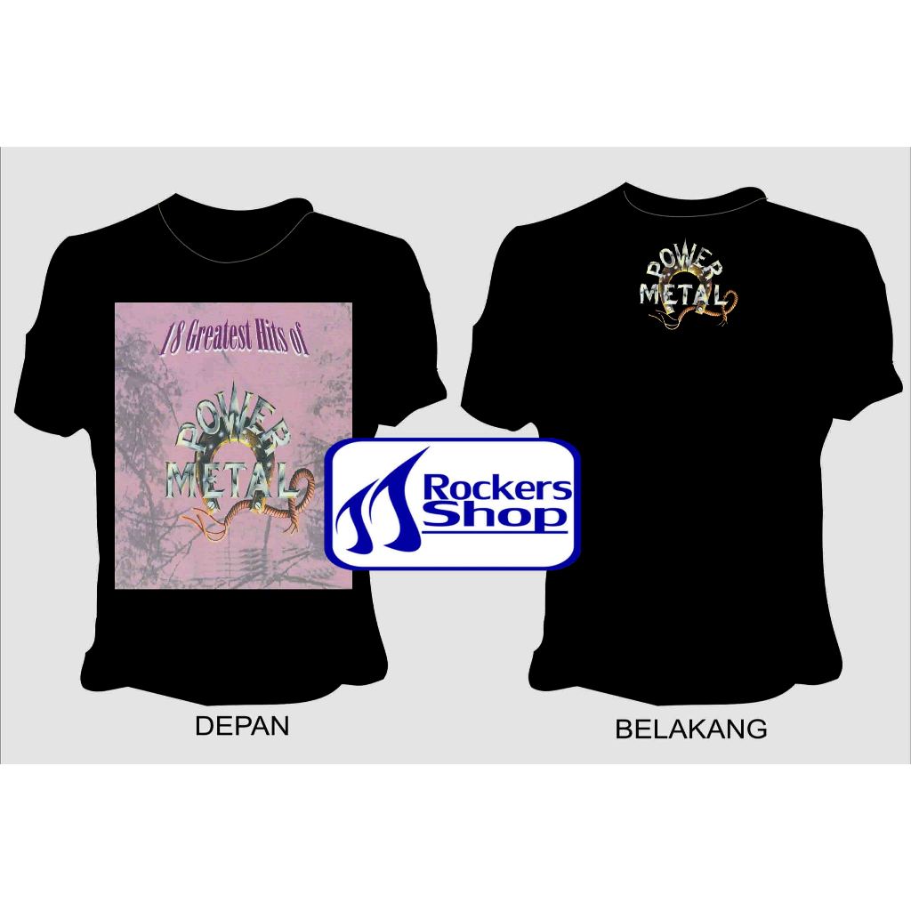 KAOS POWER METAL ALBUM 18 GREATEST HITS OF POWER METAL SINGLE HITS SUNGGUH ANGKARA SATU JIWA EGO SEN