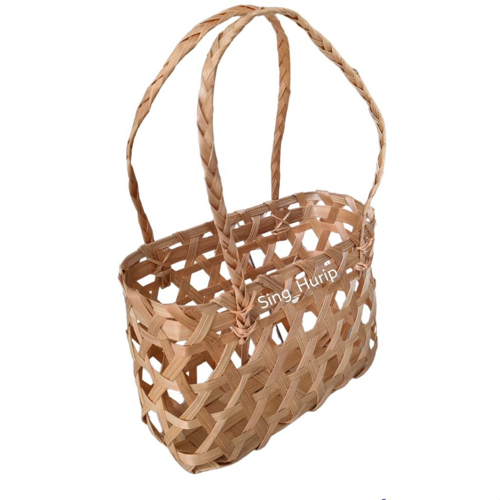 TAS ANYAMAN BAMBU 20x8x15