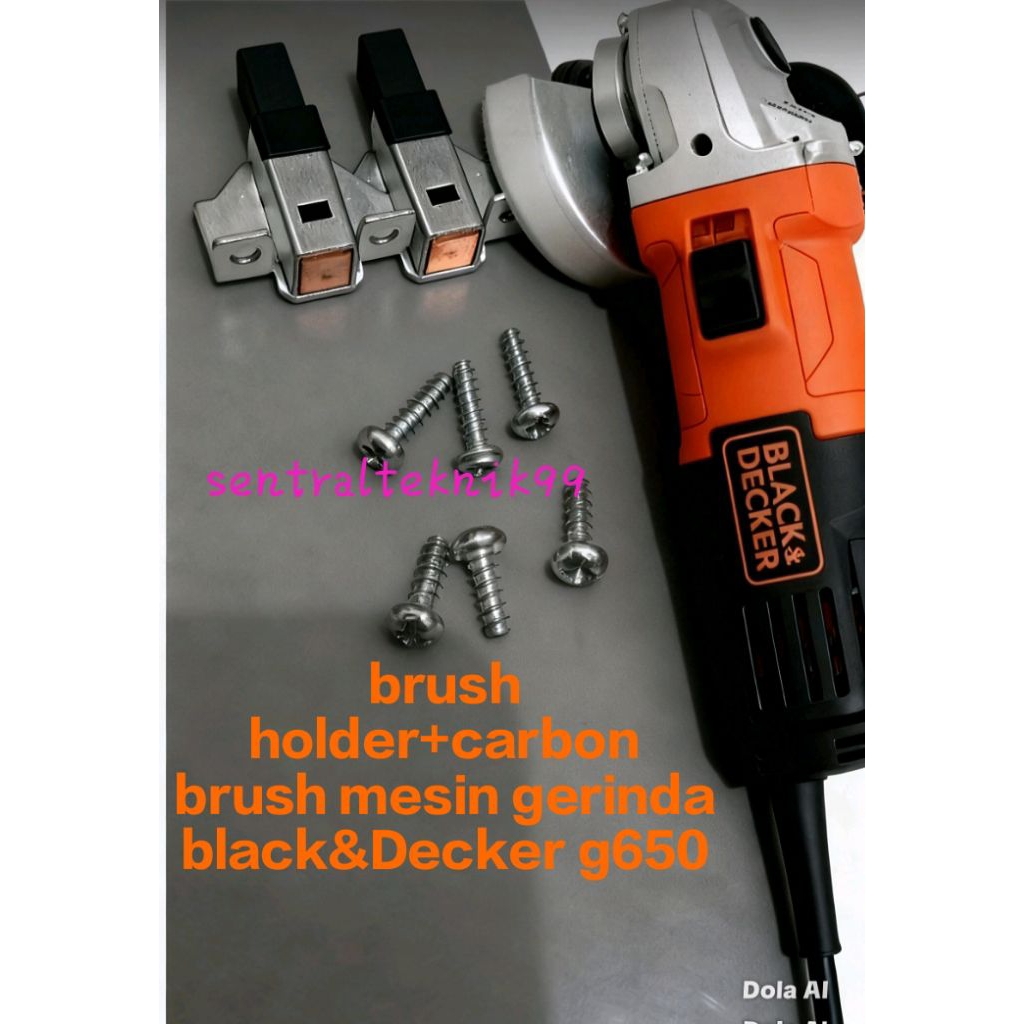 brush holder+rumah carbon brush gerinda black+Decker g650 original