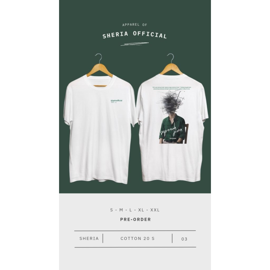 Kaos Distro Unisex Sepenuh Jiwa – Cotton 20s Adem | DTF Premium | Kaos Indie Lokal