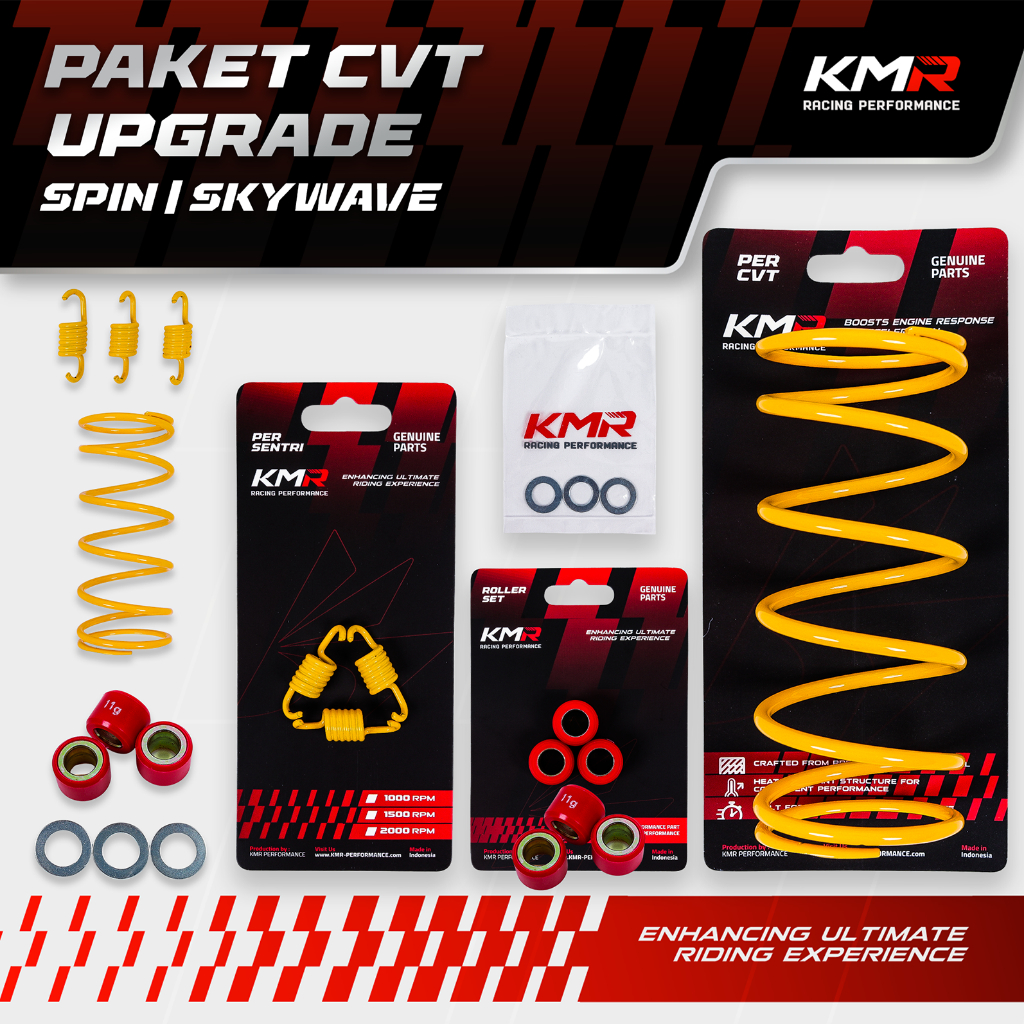PAKET UPGRADE CVT SKYWAVE SPIN SKYDRIVE HAYATE - KMR RACING PERFORMANCE