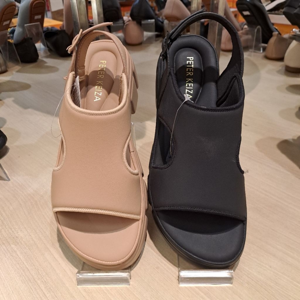 sandal selempang wanita peter keiza heels 5 cm