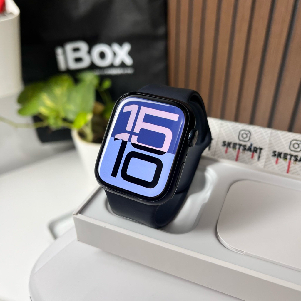 Apple Watch Series 7 45mm Black iBox iwatch Battery Health 100%