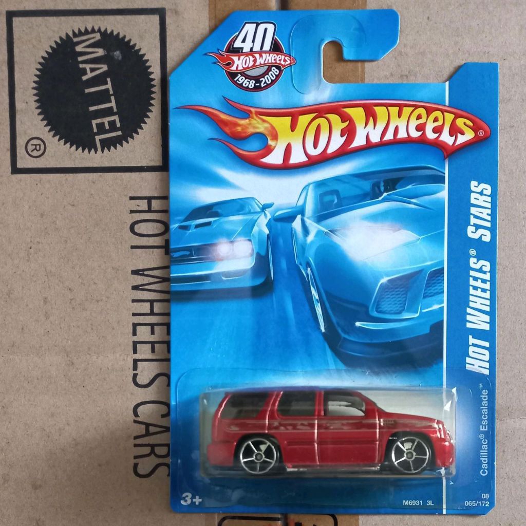 Hot Wheels 2008 Cadillac Escalade merah