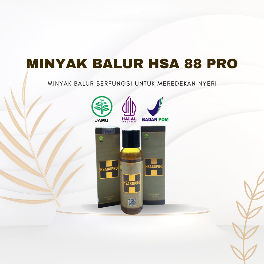 HSA 88 PRO Minyak Herbal isi 100ml ORIGINAL 100%