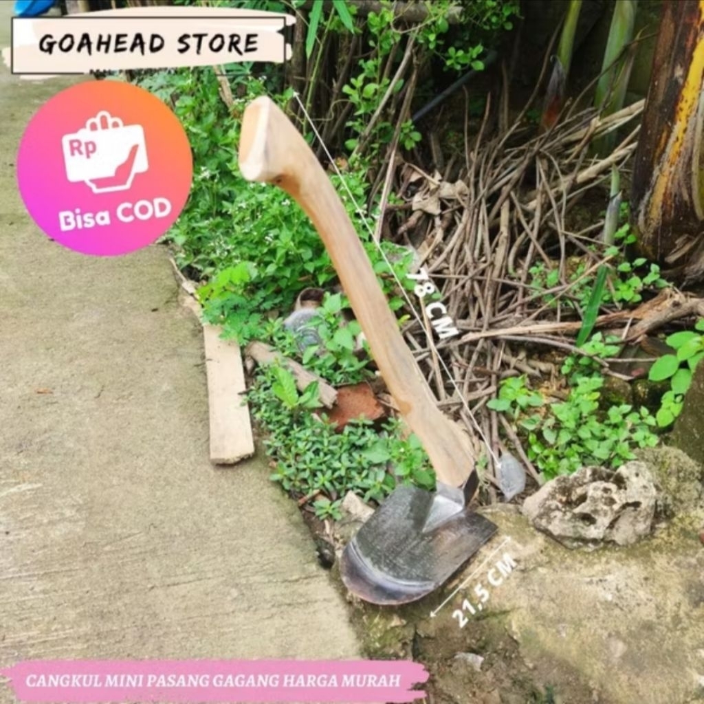 Cangkul tanah terek siap pakai - cangkul tanah anti lengket - cangkul berkebun -  cangkul segala jen