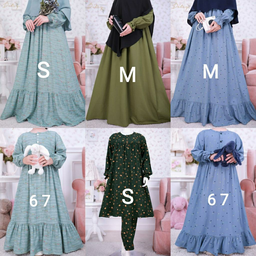 Ditsy Januari 2026 ~ Lyra Blue M ~ Nienna Jade M ~ Lilura Capulet Olive M ~ Little Lyra Blue 6 7 ~ L