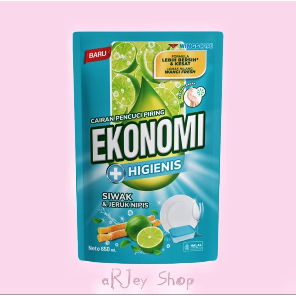 Ekonomi Sabun Cuci Piring Siwak & Jeruk Limau 650 ml
