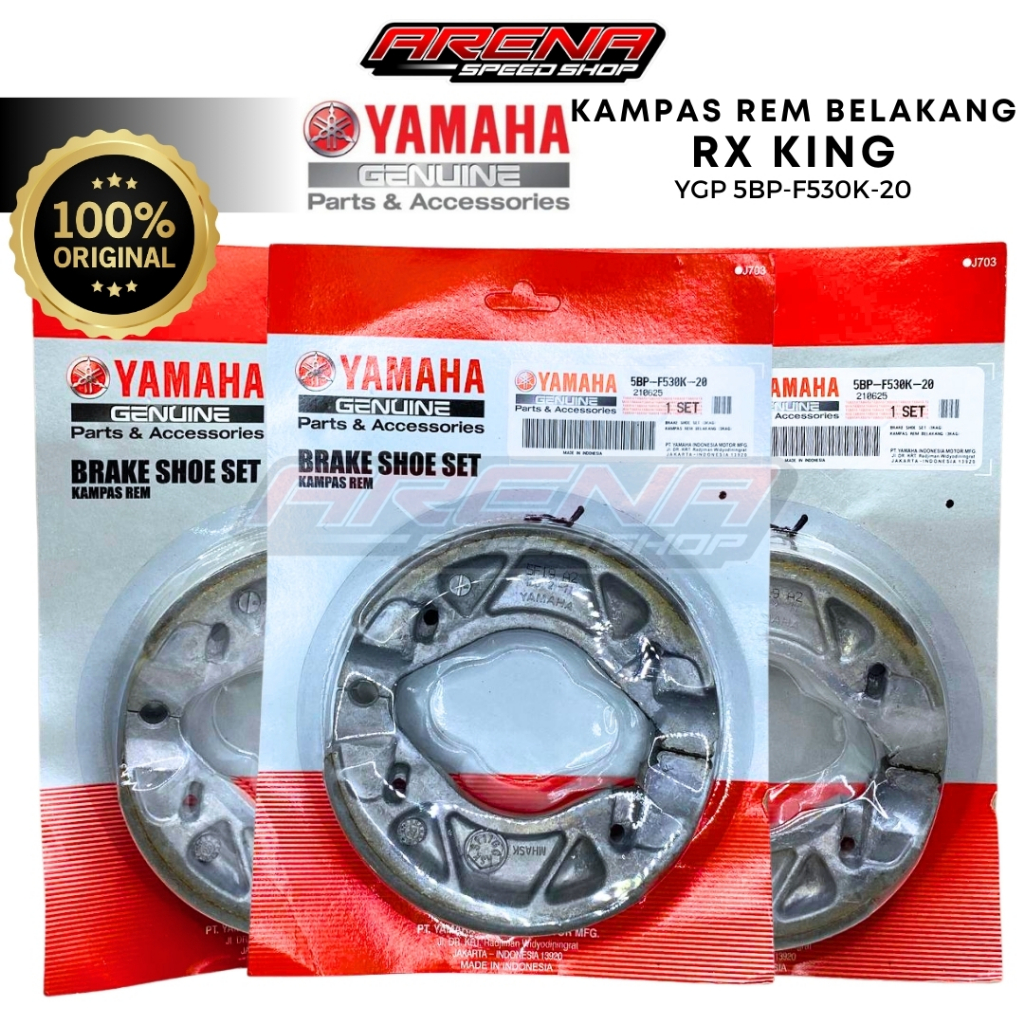 YGP 5BP-F530K-00 Brake Shoe Set RXK - Kampas Rem Belakang Scorpio Vixion Byson Original Yamaha
