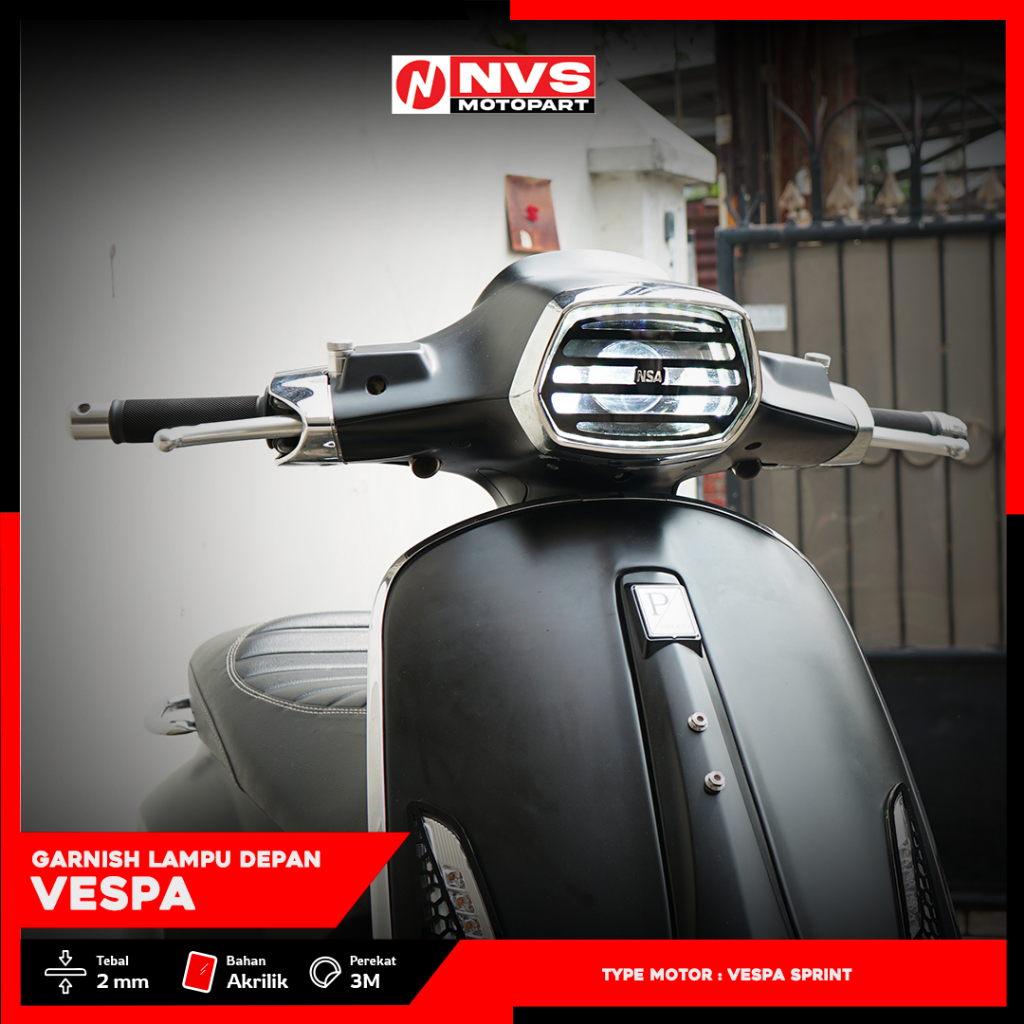GARNISH COVER LAMPU DEPAN VESPA SPRINT VESPA COVER LAMPU SEIN VESPA SPRINT LIST NSA LAMPU DEPAN VESP