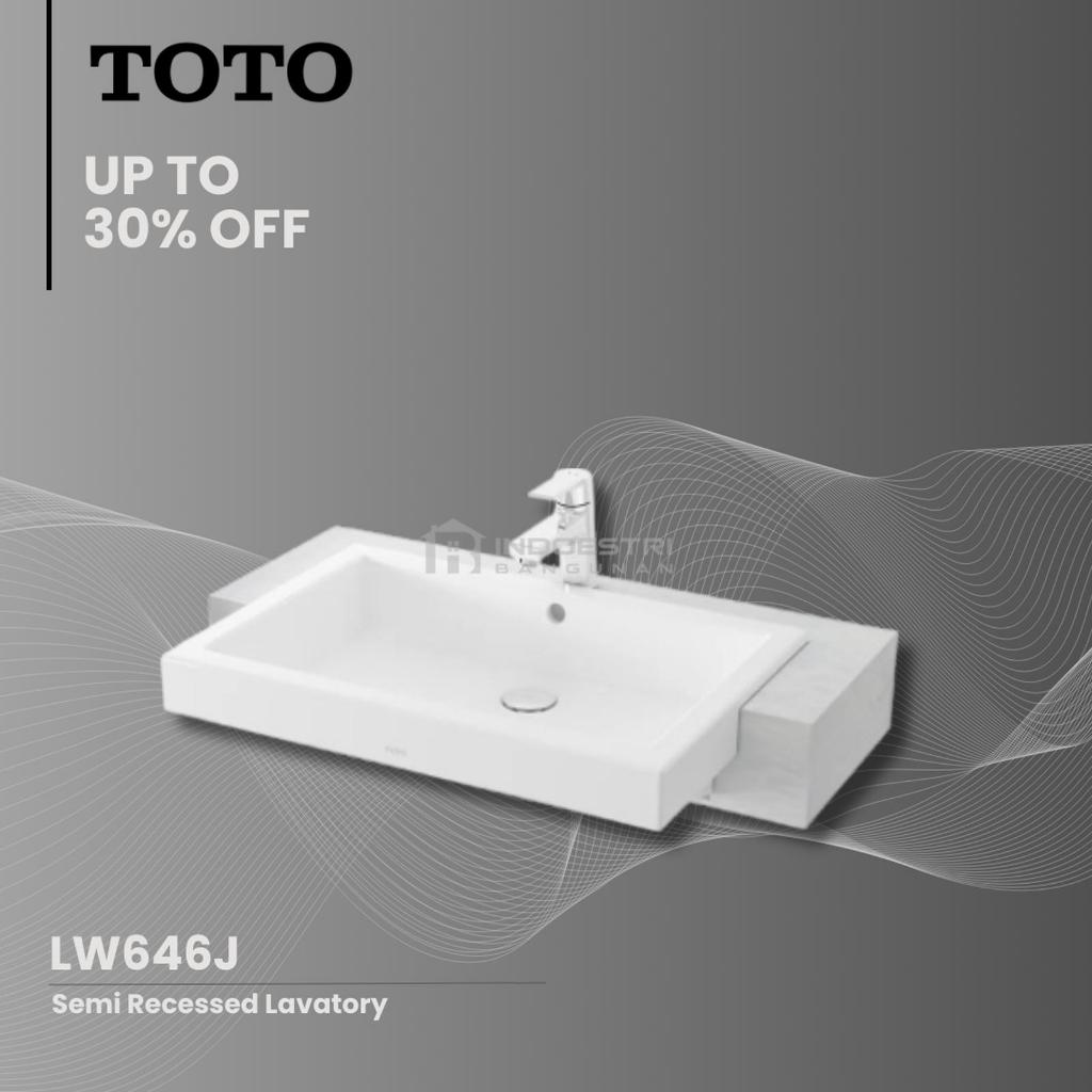 Wastafel Semi Recessed TOTO LW646J / TOTO Wastafel Meja (Body Only)