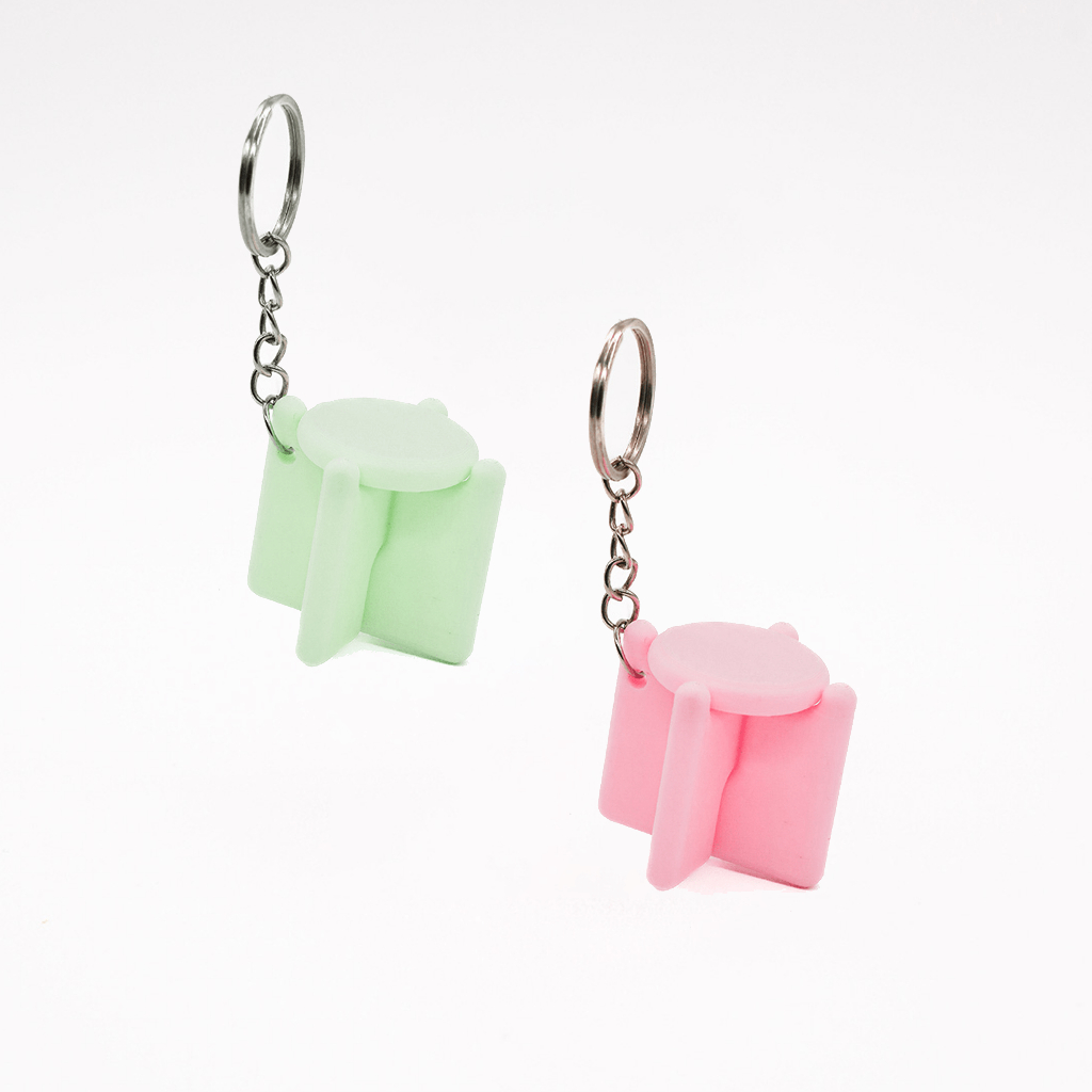 Chunky Stool Mini - Micro Format | Miniature Keychain / Decor | Gantungan Kunci