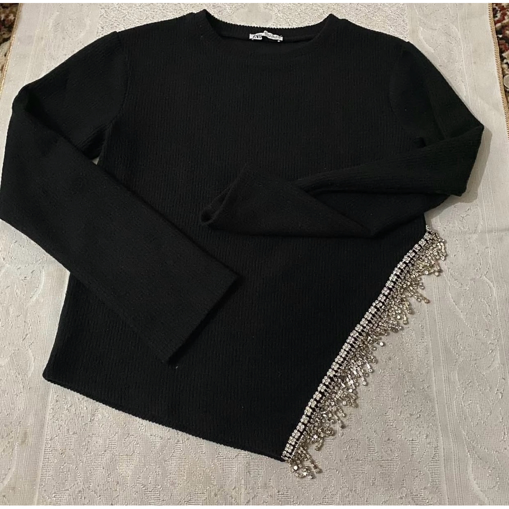 zara knit mix stone