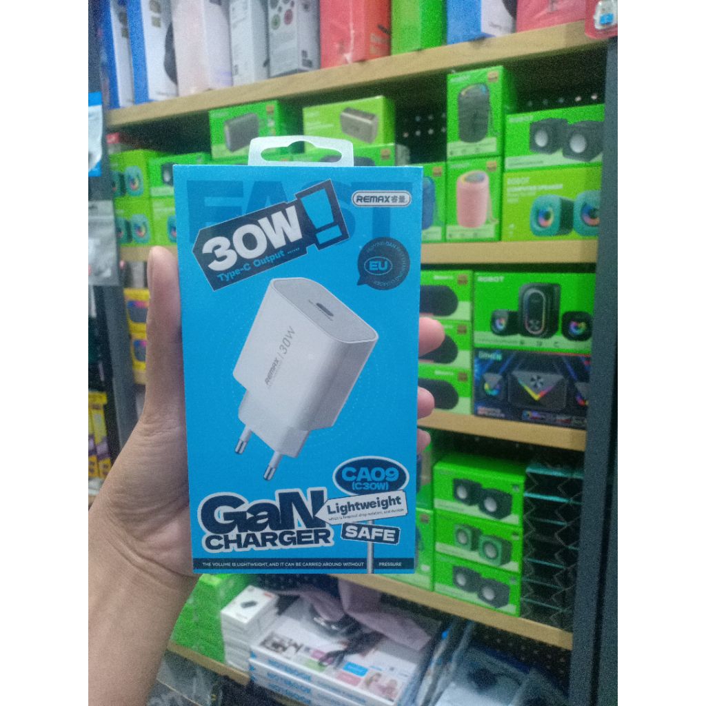 adapter charger Remax gan charger 30watt CA09 fast charging