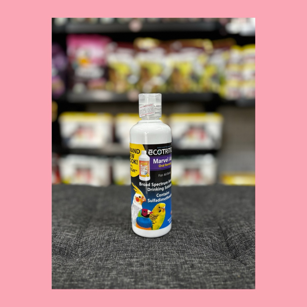 Marvel Aid Oral Remedy Vitamin Burung Macaw Afgrey Kakatua Conure Falk Parkit