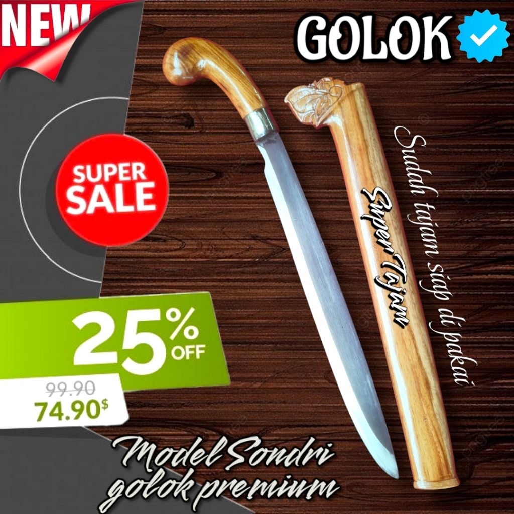 GOLOK MODEL SONDRI GOLOK PREMIUM ALAT BANTU PERKEBUNAN DAN PERTANIAN SERBAGUNA