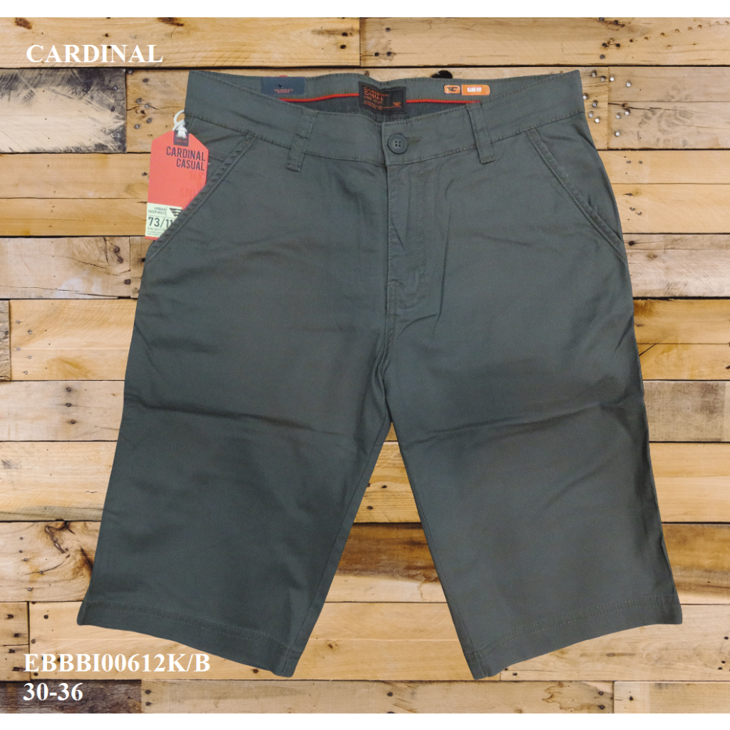CELANA  CHINOS/KATUN  PENDEK PRIA SLIM FIT BRAND ORI MEREK CARDINAL  ART : EBBBI00612 PRICE Rp.418.9