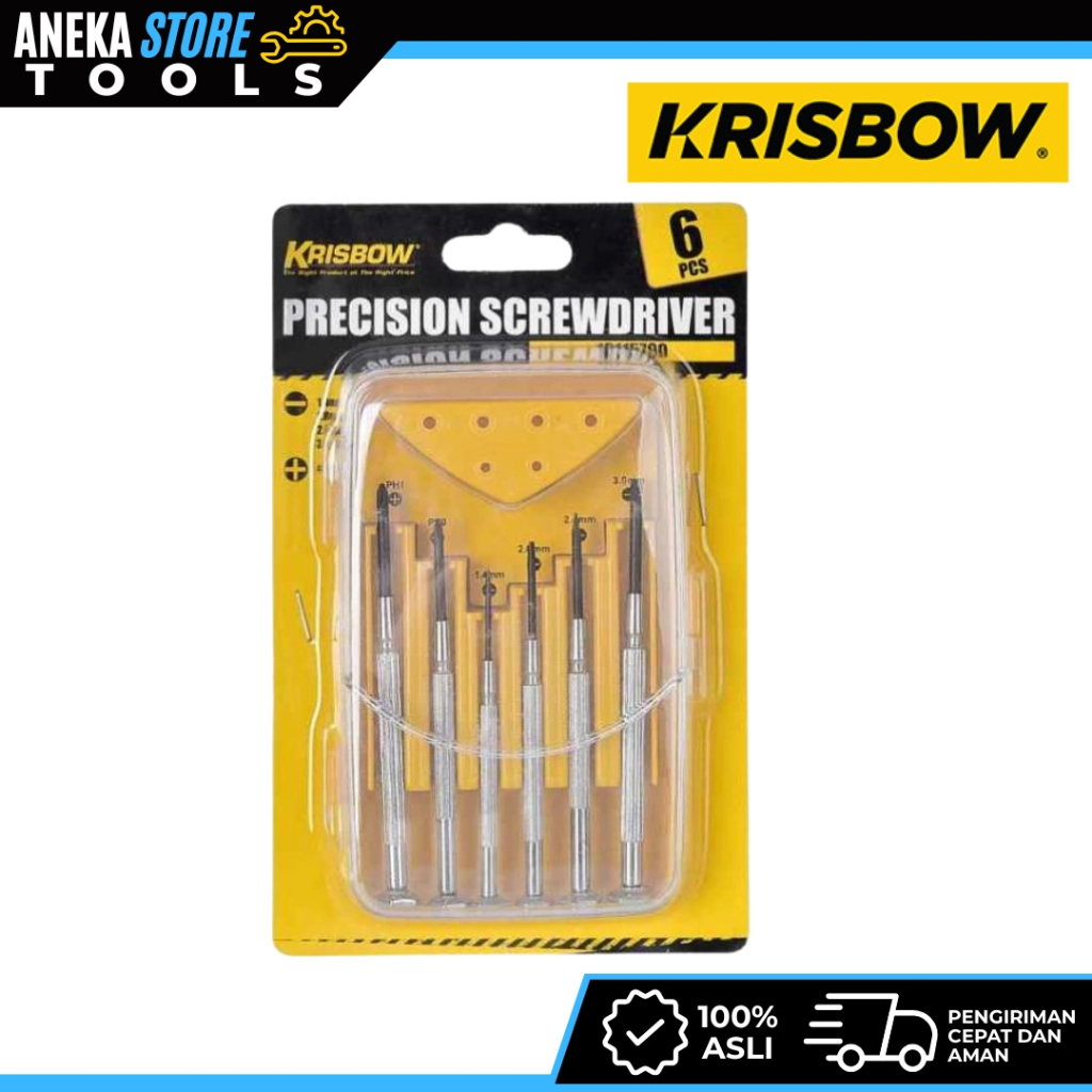 Krisbow Set Screwdriver Obeng 6 Pcs