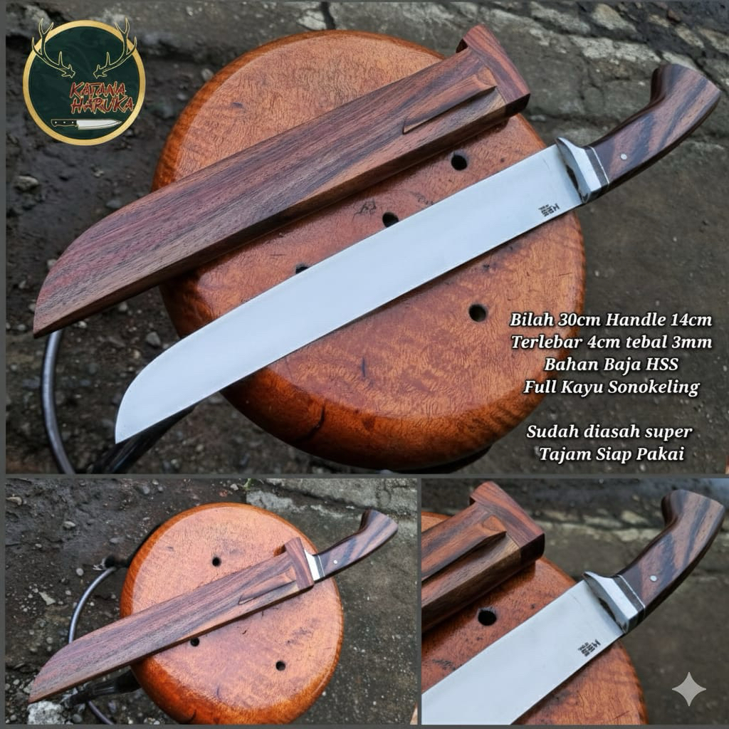 Golok Sembelih Hewan Qurban / Jagal Sapi Kambing Baja HSS