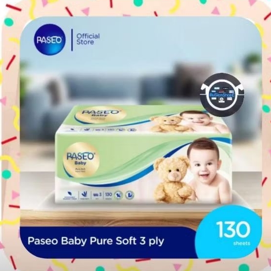 PASEO Baby Tissue Soft pack 130 sheet