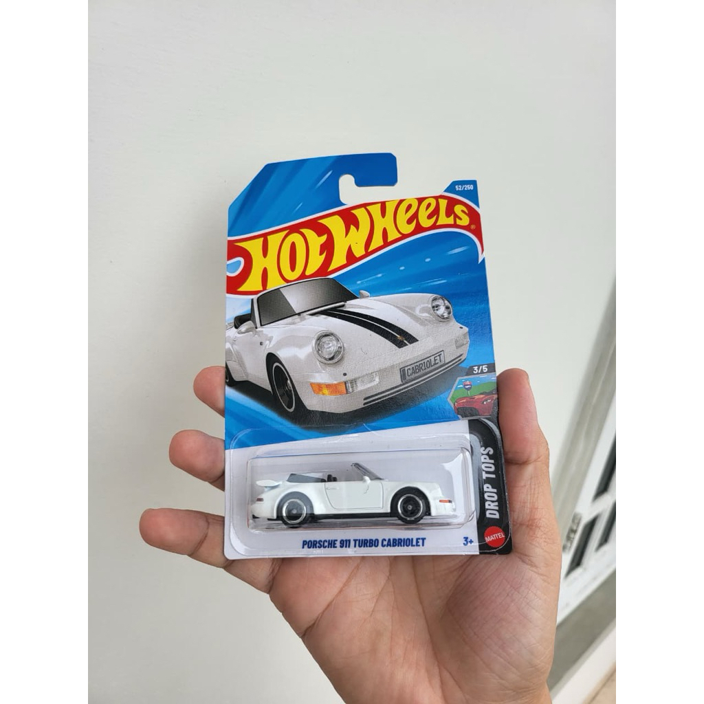 Hot Wheels Porsche 911 Turbo Cabriolet Putih