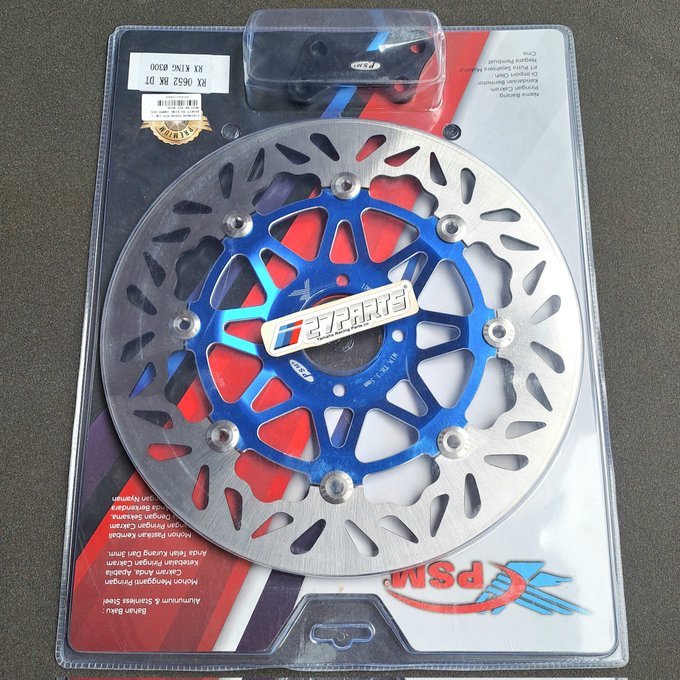 PIRINGAN CAKRAM PSM RX KING 300MM DISCBRAKE PIRINGAN CAKRAM RX KING BIRU DISCBRAKE RX KING