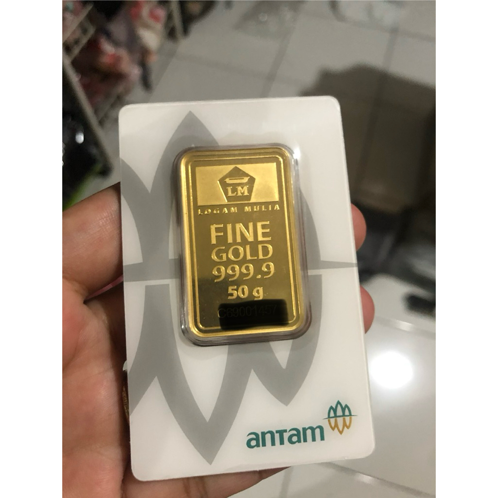 Logam Mulia Antam 50gr Tahun 2023