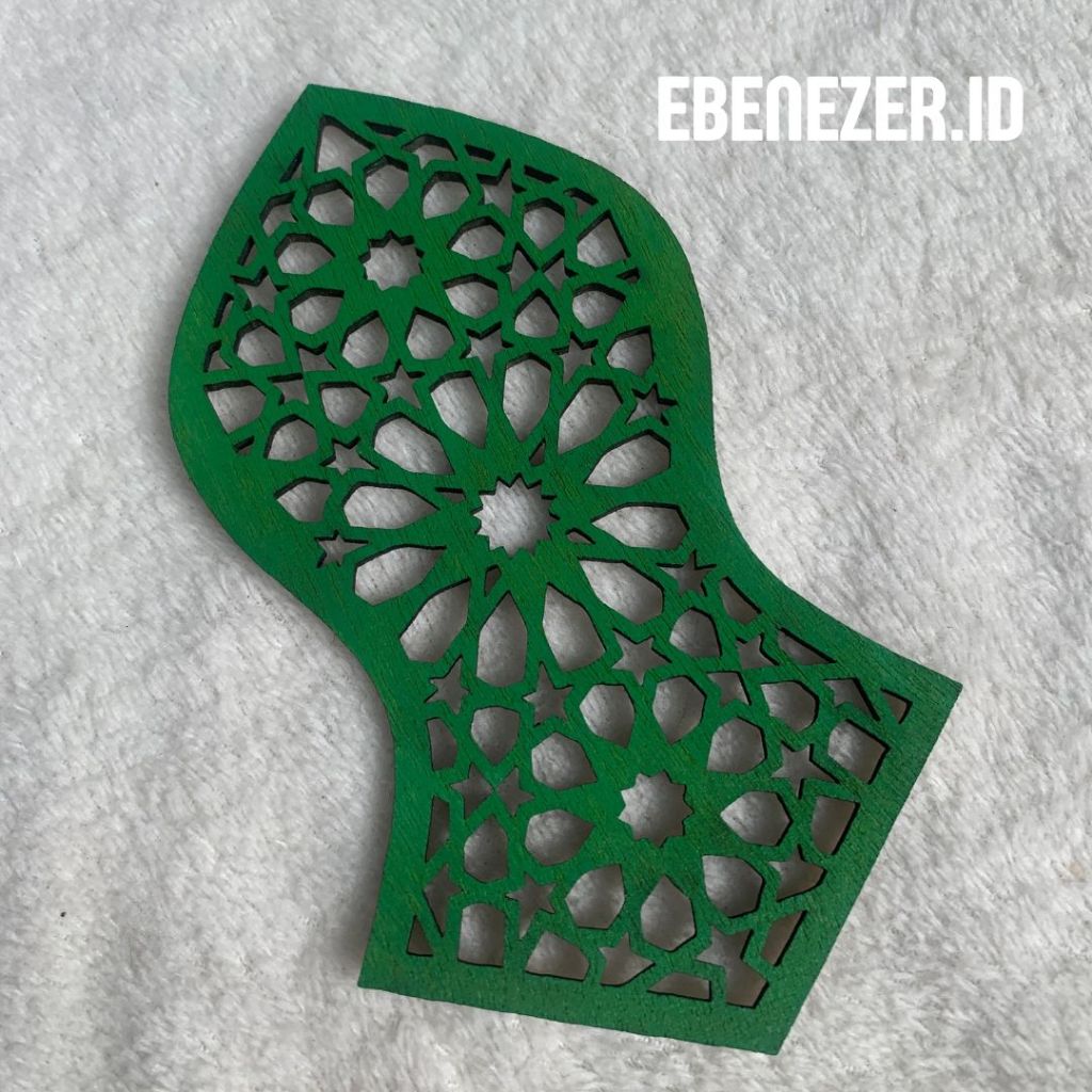 EBENEZER Dekorasi Ramadhan Terompah Nabi Kayu Plywood