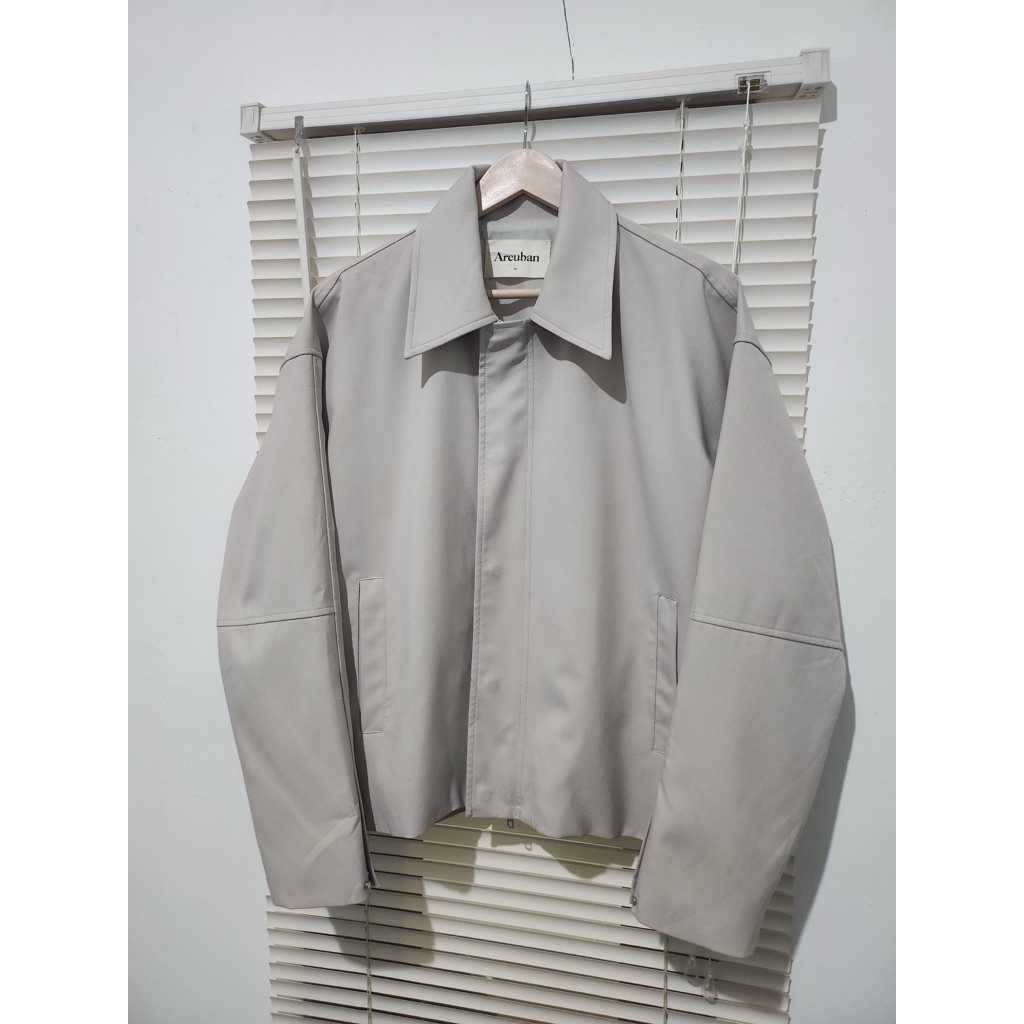 areuban blouson two way zipper jacket