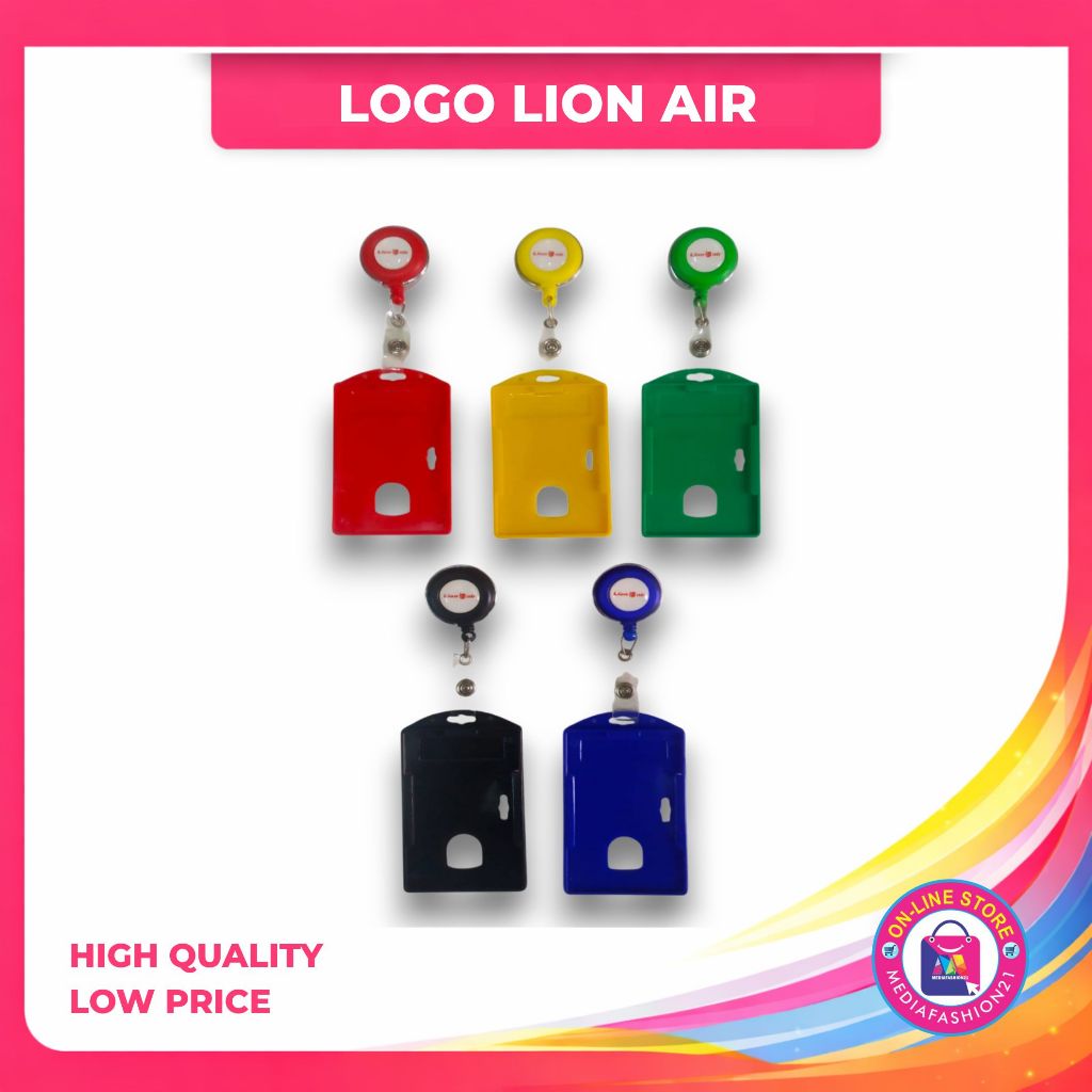 GANTUNGAN YOYO ID CARD LION AIR + TEMPAT ID CARD SATU SISI