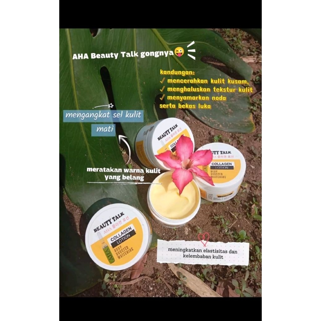 aha beauty talk BIBIT COLLAGEN Lotion Pemutih Pencerah bpom