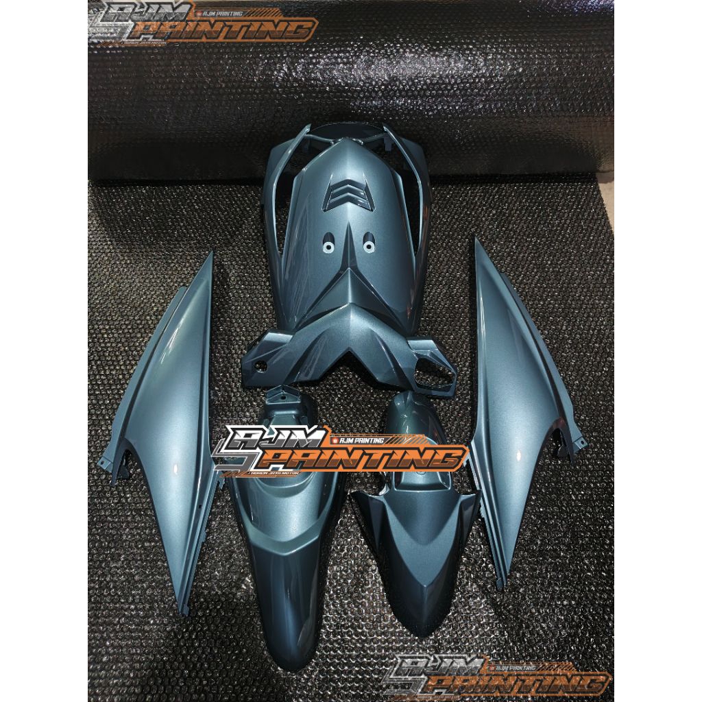 Cover Full Body Halus Honda Beat Karbu 2008-2012 Warna abu-abu biru metalik
