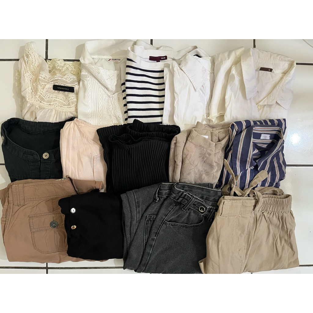 Preloved baju atasan bawahan rok wanita